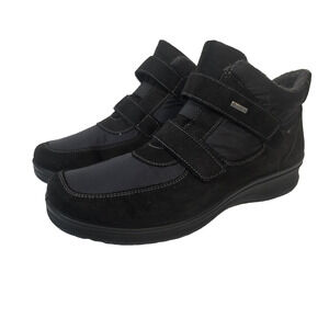 ARA Marion Womens SZ EUR 43 Black GORE-TEX Hook & Loop Strap Boot Ankle Warm